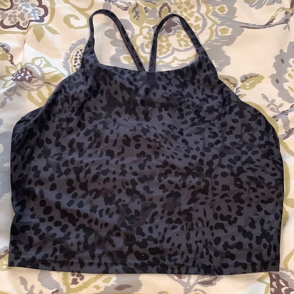 Old Navy Powersoft Active Sports Bra Leopard Print